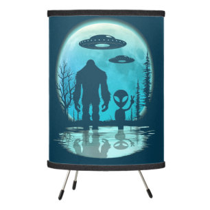 Bigfoot UFO Alien Tripod Lamp