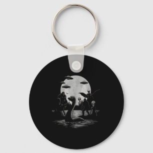 Bigfoot Ufo Loch Ness Monster Mothman And Aliens!  Keychain