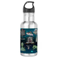 Sasquatch, Chupacabra and Mothman Water Bottle