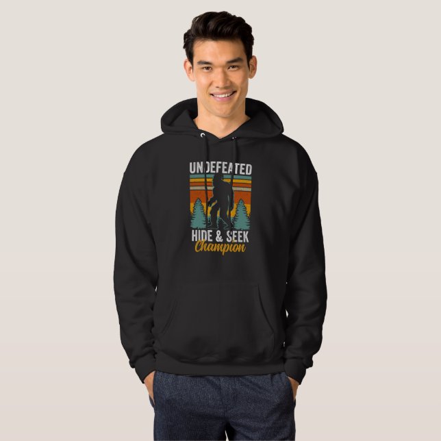 Bigfoot Undefeated Hide & Seek Champion Hoodie (Front Full)