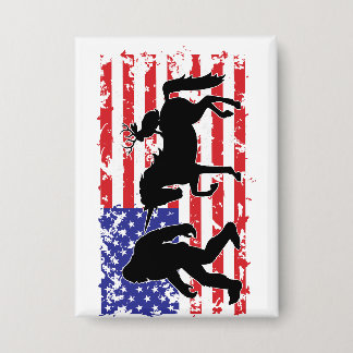Bigfoot, Unicorn and Jackalope in the American Fla Button