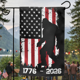 Bigfoot USA 250 1776–2026 Patriotic Yard Decor Garden Flag