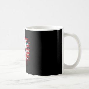 Bigfoot usa american flag sasquatch patriotic 4th coffee mug