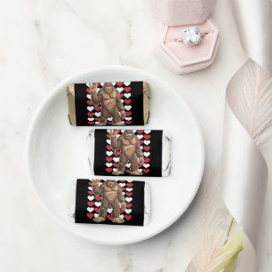 Bigfoot Valentines Day Funny Hearts Sasquatch Love Hershey's Miniatures