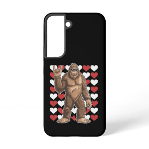 Bigfoot Valentines Day Funny Hearts Sasquatch Love Samsung Galaxy S22 Case