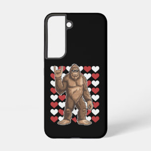 Bigfoot Valentines Day Funny Hearts Sasquatch Love Samsung Galaxy S22 Case