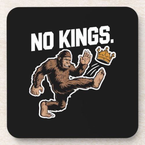 Bigfoot Vintage No King Beverage Coaster