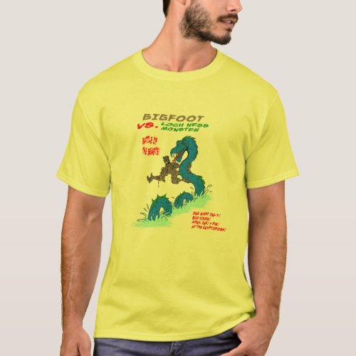 Bigfoot VS Loch Ness Monster T_Shirt