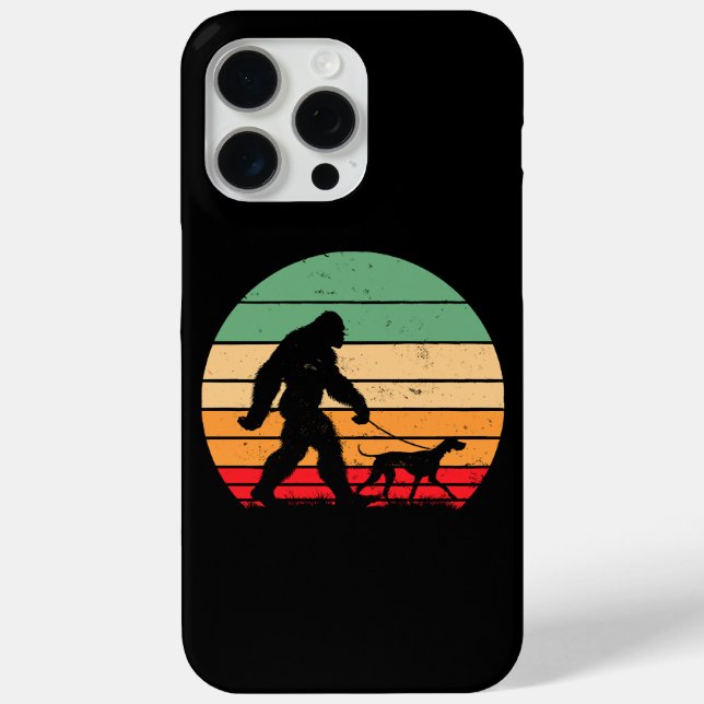 Bigfoot Walking German Shorthaired Pointer Dog Vin Case-Mate iPhone Case (Back)