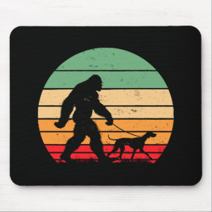 Bigfoot Walking German Shorthaired Pointer Dog Vin Mouse Pad