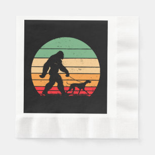 Bigfoot Walking German Shorthaired Pointer Dog Vin Napkins