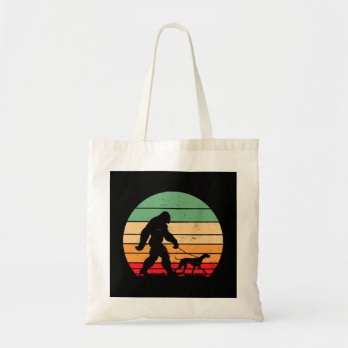 Bigfoot Walking German Shorthaired Pointer Dog Vin Tote Bag