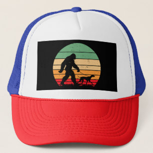 Bigfoot Walking German Shorthaired Pointer Dog Vin Trucker Hat