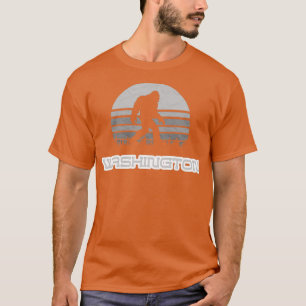 Bigfoot Washington State Monochrome Sasquatch Yeti T-Shirt
