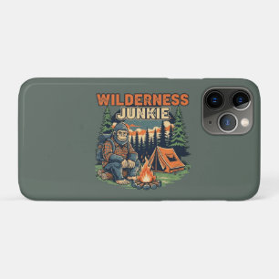 Bigfoot wilderness junkie retro design iPhone 11 pro case