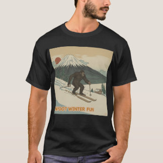 Bigfoot Winter Fun Tシャツ T-Shirt