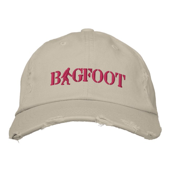Bigfoot with  logo embroidered baseball cap (Front)