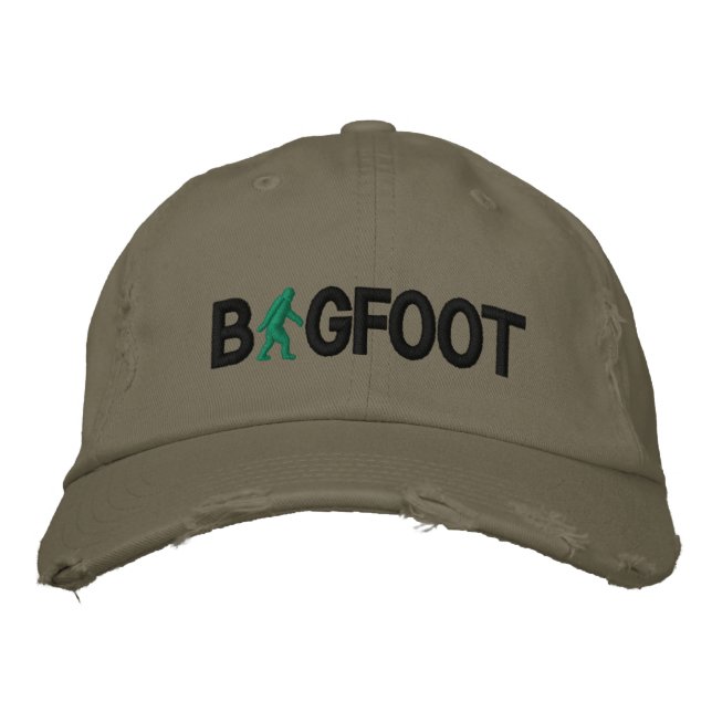 Bigfoot with logo embroidered baseball cap (Front)
