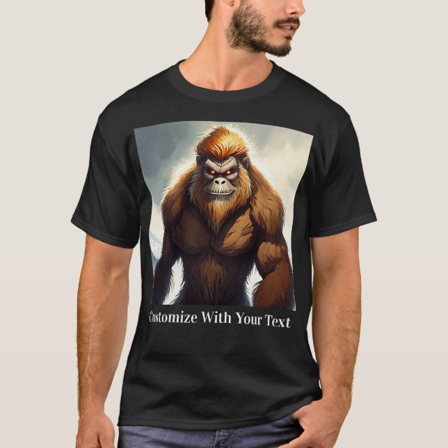 Bigfoot with Red Eyes T-Shirt (Front)