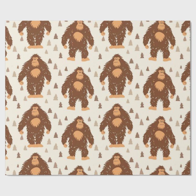 Bigfoot  wrapping paper (Flat)