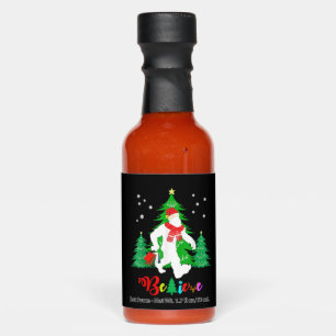 Bigfoot Yeti Sasquatch Christmas Believe Christmas Hot Sauces
