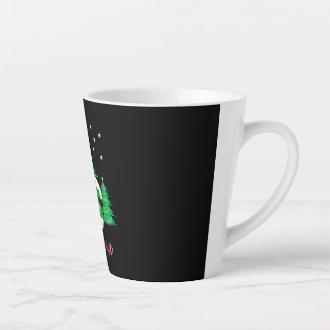 Bigfoot Yeti Sasquatch Christmas Believe Christmas Latte Mug (Right)