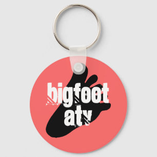 Bigfoot yeti sasquatch foot track keychain ATV Big