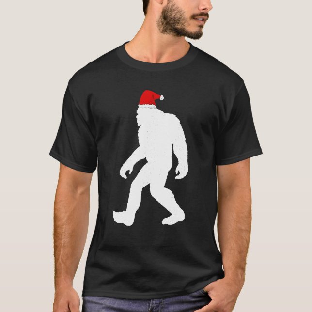 Bigfoot Yeti Sasquatch Ugly Christmas Sweater Tee  (Front)