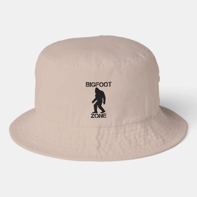 Bigfoot Zone Funny Bigfoot Bucket Hat (Front)
