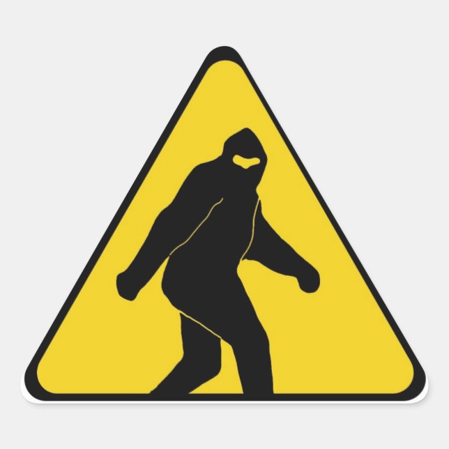 Bigfoot Zone Triangle Sticker (Front)