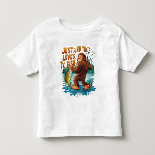 Bigfoots Catch of the Day Toddler T-shirt (Front)