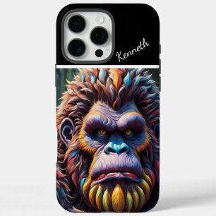 Bigfoot's Colorful Gaze iPhone 16 Pro Max Case