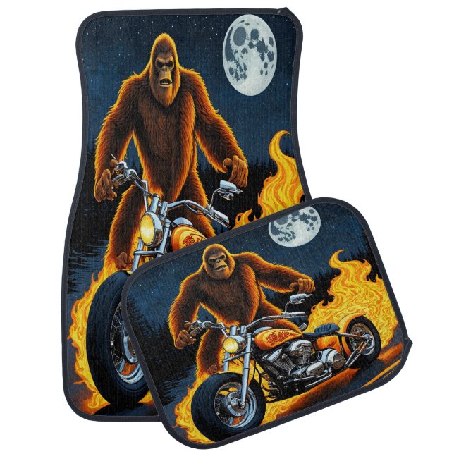 Bigfoot's Fiery Road to Adventure Car Floor Mat (Set)