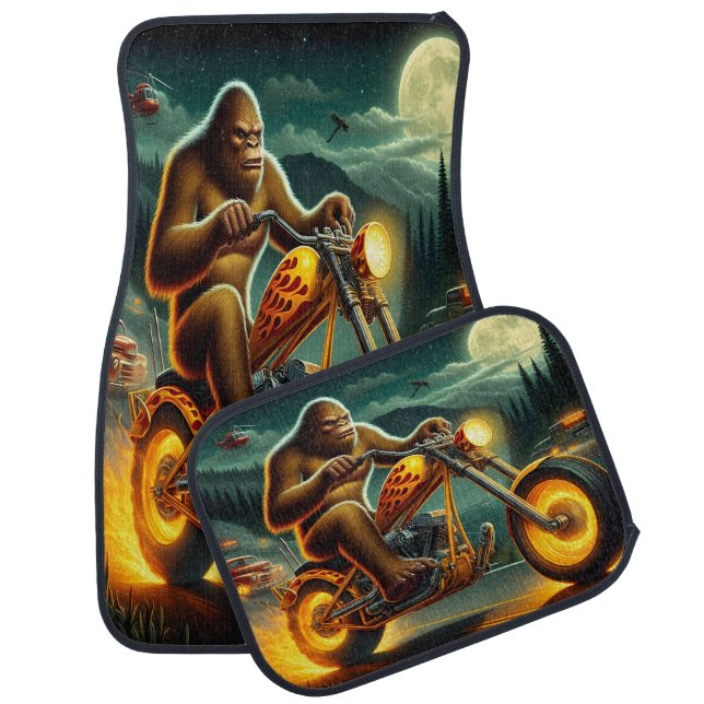 Bigfoot's Fiery Road to Freedom Car Floor Mat (Set)