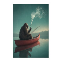 Bigfoot's Serene Fishing Retreat: Mystical Lake 