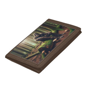 Bigfoot's Woodland Throne – Deep in Thought Tri-fold Wallet