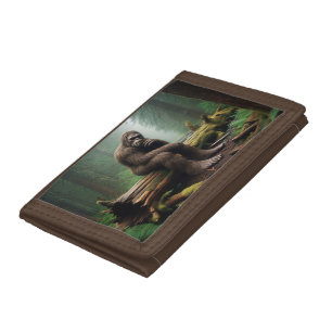 Bigfoot's Woodland Throne – Deep in Thought Tri-fold Wallet