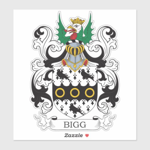 Bigg Family Crest Sticker