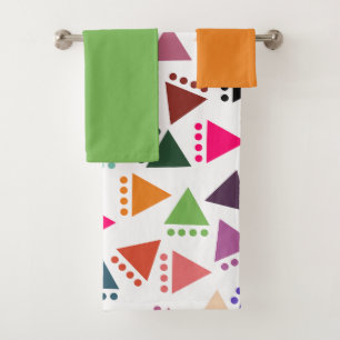 Bigger Boho Triangles Bath Towel Set