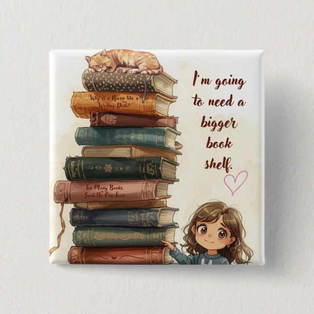 Bigger Bookshelf Button (Front)