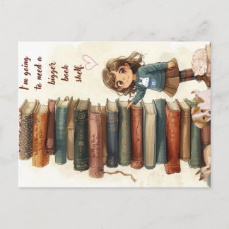 Bigger Bookshelf Postcard