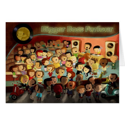 Bigger Boss Reggae Party Cards (Front Horizontal)