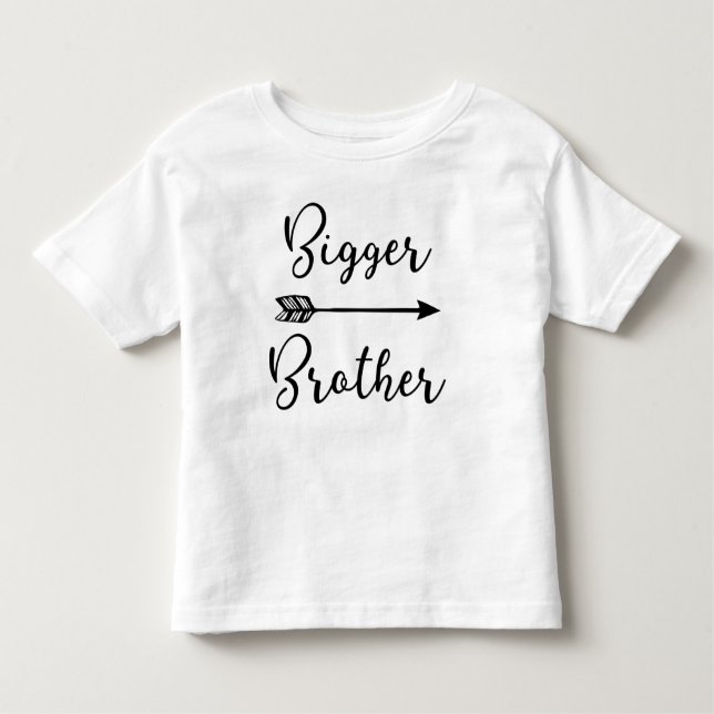 Bigger Brother ~ Brother Designs Arrow Toddler T-shirt (Front)