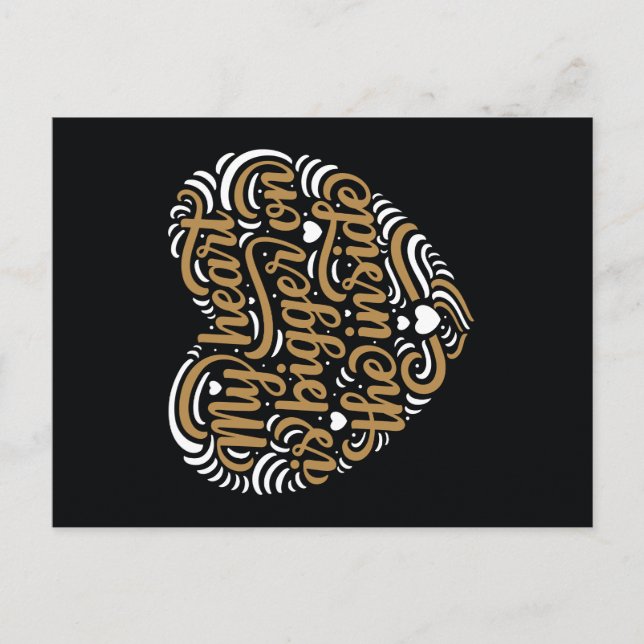 BIGGER ON THE INSIDE / Valentine's Day Postcard (Front)