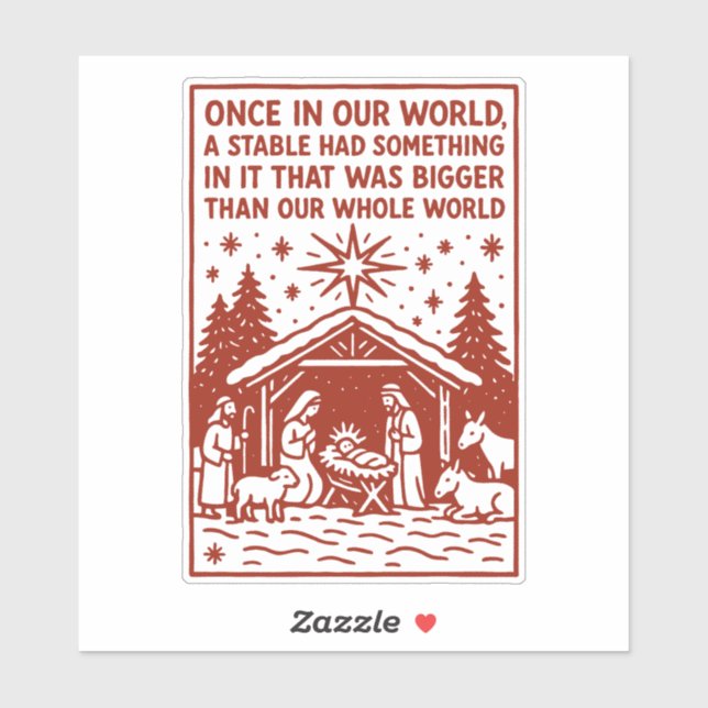 Bigger than our whole world 1 sticker (Sheet)