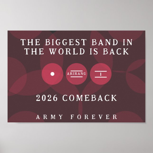 Biggest Band in the World Is Back ARIRANG Comeback Poster (Front)