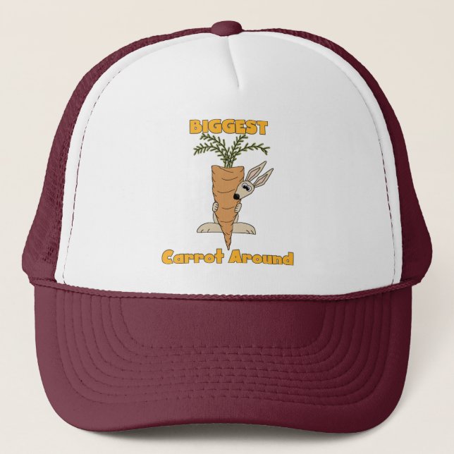 Biggest Carrot Around Tshirts and Gifts Trucker Hat (Front)
