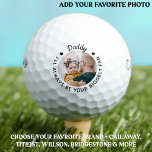 Biggest Fan - DADDY - Personalized Photo Callaway Golf Balls<br><div class="desc">Daddy, I'll always be your biggest fan!... Two of your favorite things , golf and your kids ! Now you can take them with you as you play 18 holes . Customize these golf balls with your child's favorite photo and name . Whether it's a father birthday, fathers day or...</div>