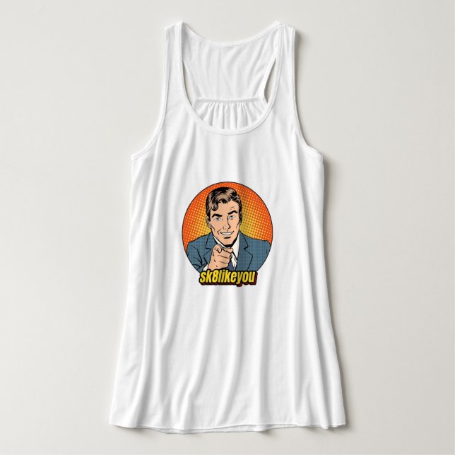 Biggest Fan Racer Back Tank - Womens Top (Design Front)