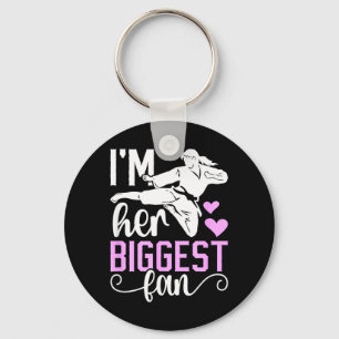 Biggest Fan Taekwondo Mom Taekwondo Mama Taekwondo Keychain